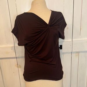 NWT Loft Chocolate Brown Top